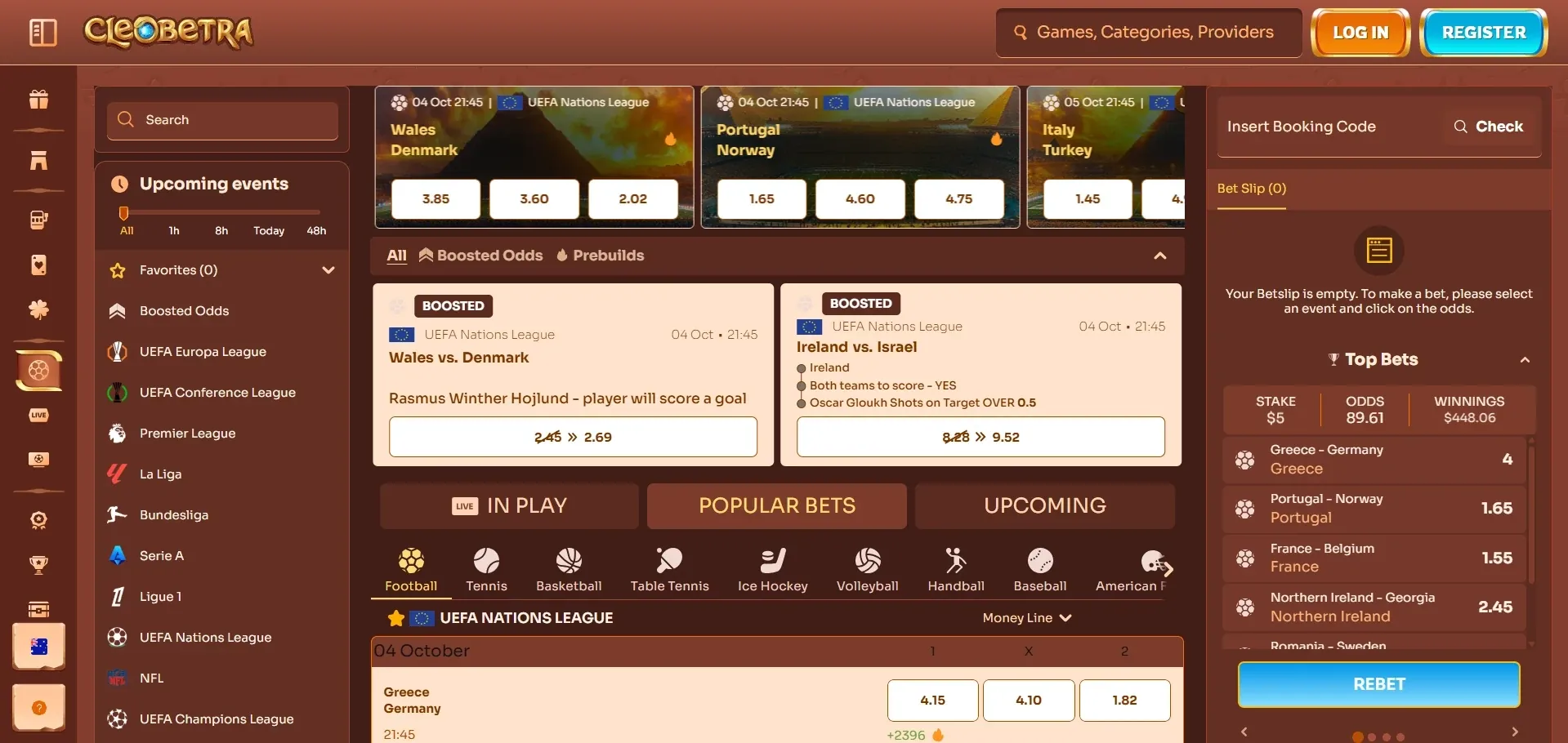 Cleobetra casino online betting